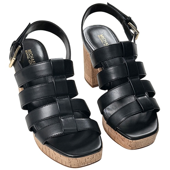 Michael Kors Platform Slingback Sandals - #48442-OFCL - Picture 1 of 3